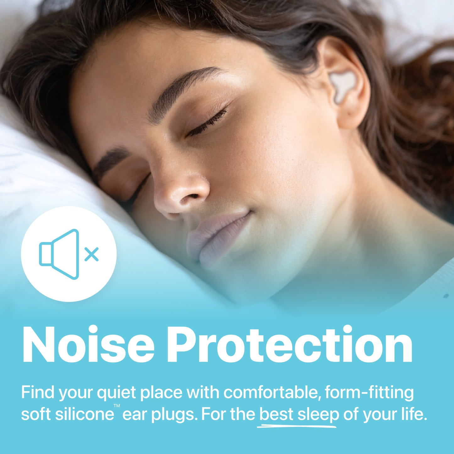 Whisper Ear Plugs | Soft Silicone | Reusable Silicone Ear Plugs for Swimming, Sleep, Travel, Noise & Snoring | Moldable Comfort Fit Wax Earplugs for Sleep | Waterproof Swim Ear Plugs Adults