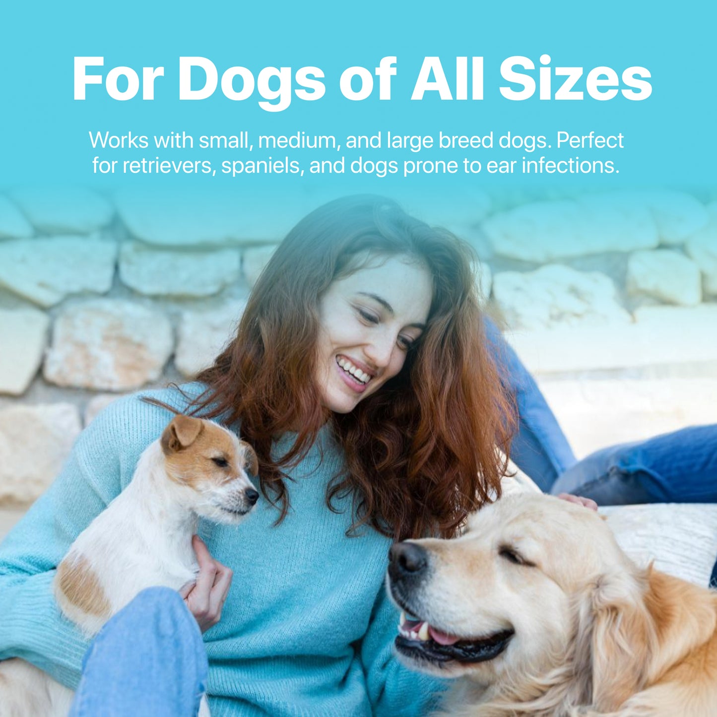 Whisper Pet Ear Pieces Ear Dryer | Remove Water, Dog Ear Infection Treatment, Dog Ear Cleaner, Alternative to Dog Ear Wipes | Dog Yeast Infection Treatment for Dogs | Zymox Ear Solution for Dogs