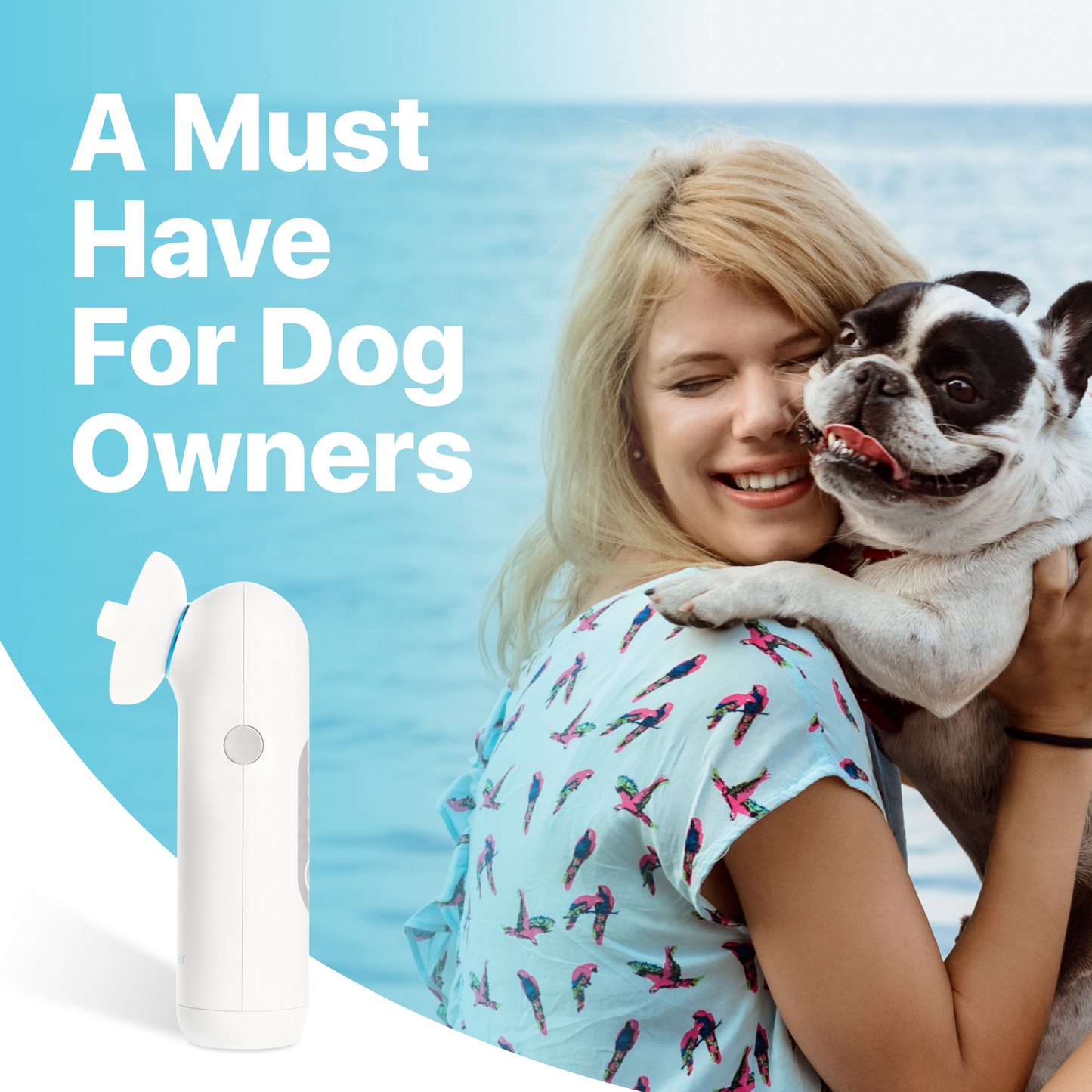 Whisper Pet Ear Pieces Ear Dryer | Remove Water, Dog Ear Infection Treatment, Dog Ear Cleaner, Alternative to Dog Ear Wipes | Dog Yeast Infection Treatment for Dogs | Zymox Ear Solution for Dogs